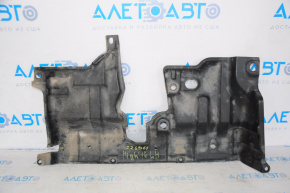 Left small underbody protection Toyota Highlander 14-19 is torn