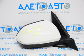 Side mirror right complete VW Atlas 18-18 6+2 pins, BSM, turn signal, white