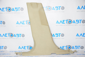 Center pillar trim lower left Ford Fusion mk5 13-16 beige, broken crepe, crack, scratches