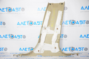 Center pillar trim lower left Ford Fusion mk5 13-16 beige, broken crepe, crack, scratches