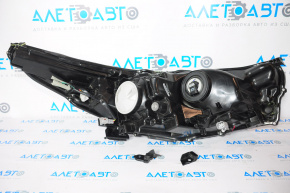 Headlight front left bare Toyota Highlander 17-19 halogen, light, crack housing, broken fastener