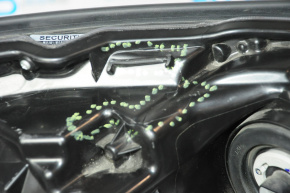 Headlight front left bare Toyota Highlander 17-19 halogen, light, crack housing, broken fastener