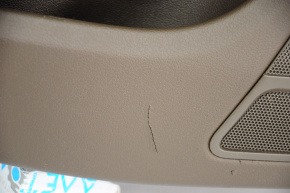 Door trim card rear left Audi A4 B8 13-16 rest, brown with beige, sedan without curtain, scratches