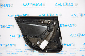 Door trim card rear right Audi A4 B8 13-16 rest, brown with beige, sedan without curtain, broken fastener