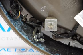 Door trim card rear right Audi A4 B8 13-16 rest, brown with beige, sedan without curtain, broken fastener