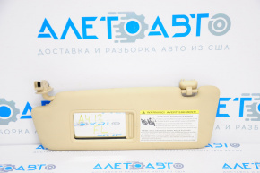 Left visor Audi A4 B8 13-16 rest beige, without hook