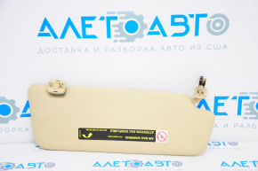 Left visor Audi A4 B8 13-16 rest beige, without hook
