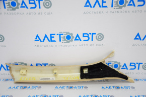 Front pillar trim upper left Audi A4 B8 13-16 rest sedan, beige, fabric tear