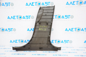 Center pillar trim lower left Audi A4 B8 08-16 sedan, dark brown, scratches