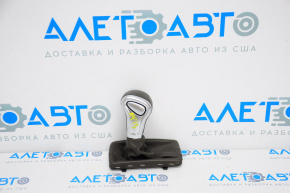 Gear knob Audi A4 B8 13-16 rest brown, scratches on chrome
