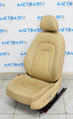Driver's seat Audi A4 B8 13-16 with airbag, electric, heated, beige leather