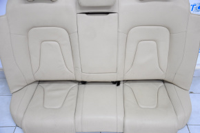 Rear row of seats 2nd row Audi A4 B8 13-16 beige leather, one-piece back