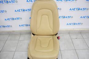 Passenger seat Audi A4 B8 13-16 with airbag, electric, heated, beige leather