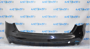 Bare rear bumper Audi A4 B8 13-16 rest without parking sensors, broken frame, tears, broken fastener