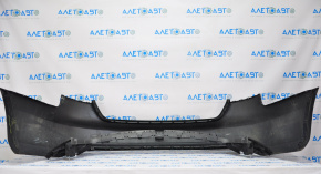 Bare rear bumper Audi A4 B8 13-16 rest without parking sensors, broken frame, tears, broken fastener