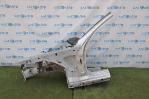 Front left quarter panel of BMW 335i e92 07-13 silver, dented side member, defective gun