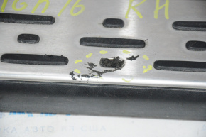 Right footboard threshold Toyota Highlander 14-19 dented, lining defect