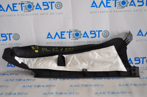 Rear pillar trim lower left VW Passat b7 12-15 USA black, scratch