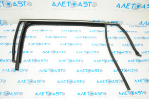 Upper rear left door molding VW Tiguan 18-24 chrome, with glass seal