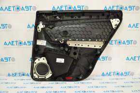 Black rear left door panel for VW Tiguan 18-20, black leather armrest