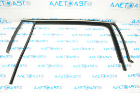 Upper rear right door molding VW Tiguan 18-24 chrome, with glass seal