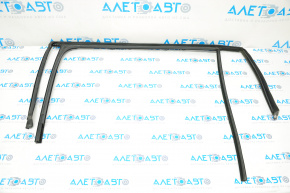 Upper rear right door molding VW Tiguan 18-24 chrome, with glass seal