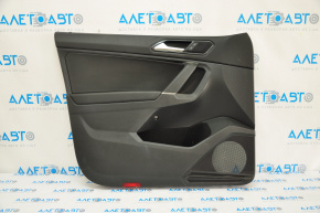 Black front left door panel for a VW Tiguan 18-20, with a buzzer, black leather armrest