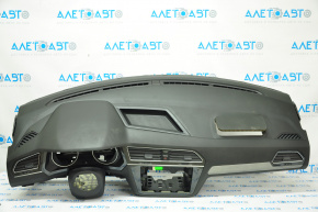 Torpedo front panel without AIRBAG VW Tiguan 18-24 black, shot