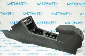 Central console armrest and cup holders VW Tiguan 18-20 leather black