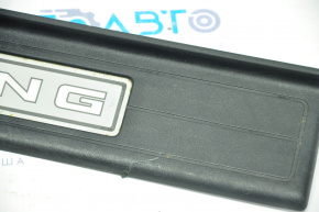 Door sill trim outer left Ford Mustang mk6 15-23 coupe, black with backlight, scratches