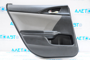 Honda Civic X FC 16-21 4D rear left door panel, black with gray insert