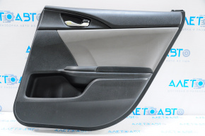 Honda Civic X FC 16-21 4D rear right door panel, black cloth with gray insert