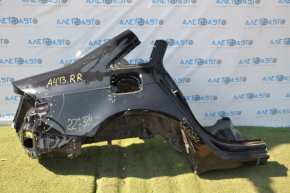 Quarter wing rear right Audi A4 B8 08-16 sedan, black, dent