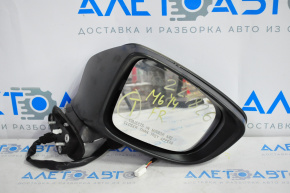 Right side mirror assembly Mazda 6 13-16 6 pins, BSM, broken housing