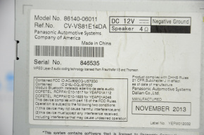 Tape recorder, Monitor, CD-changer, Radio Toyota Camry v50 12-14 usa big display