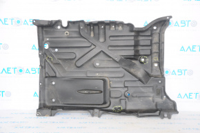 Left large underbody protection Toyota Highlander 14-19 tears