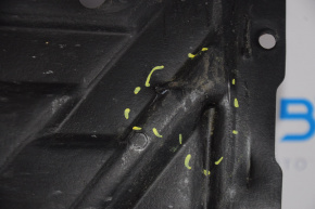 Left large underbody protection Toyota Highlander 14-19 tears