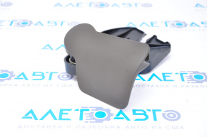Bonnet opening handle interior Audi A4 B8 08-16 brown, with bracket