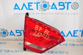 Inner taillight trunk lid left VW Passat b7 12-15 USA, cracks on glass