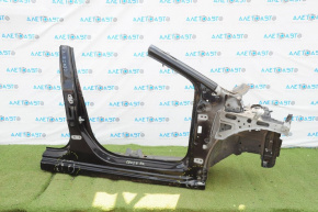 Front right quarter Chevrolet Cruze 16- black, with central pillar, dent, def side member