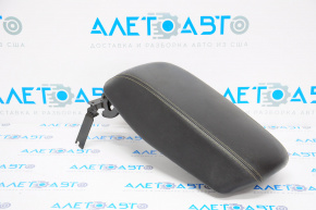 Armrest Jeep Cherokee KL 14-18 leather, black, white stitching