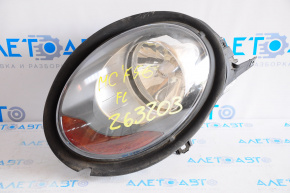 Headlight front left Mini Cooper F56 3d 14-19 bare dorest halogen, yellow turn signal