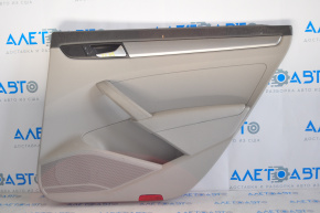 Door trim card rear right VW Passat b7 12-15 USA gray, break crepe, scratch