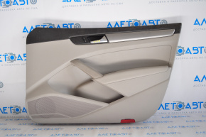 Door trim card front right VW Passat b7 12-15 USA gray, cracks in crepe