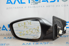 Left side mirror complete Hyundai Elantra UD 11-13 prerest, gray, 5 pins
