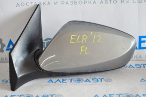 Left side mirror complete Hyundai Elantra UD 11-13 prerest, gray, 5 pins