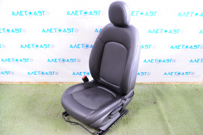 Driver's seat Mini Cooper F56 3d 14-24 with airbag, black leather, mechanical adjustment