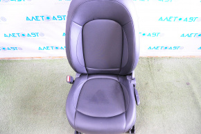 Driver's seat Mini Cooper F56 3d 14-24 with airbag, black leather, mechanical adjustment