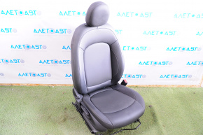 Passenger seat Mini Cooper F56 3d 14-24 with airbag, black leather, mechanical adjustment