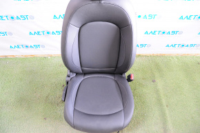 Passenger seat Mini Cooper F56 3d 14-24 with airbag, black leather, mechanical adjustment